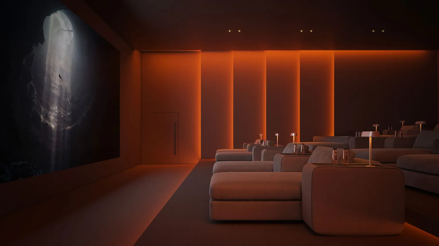 Private cinema at INAURA RAK residences